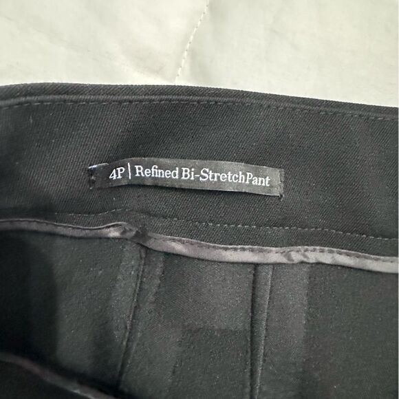 Talbots black Refined Bi-Stretch straight leg Pants w side zip size 4P- NWOT - Picture 7 of 12